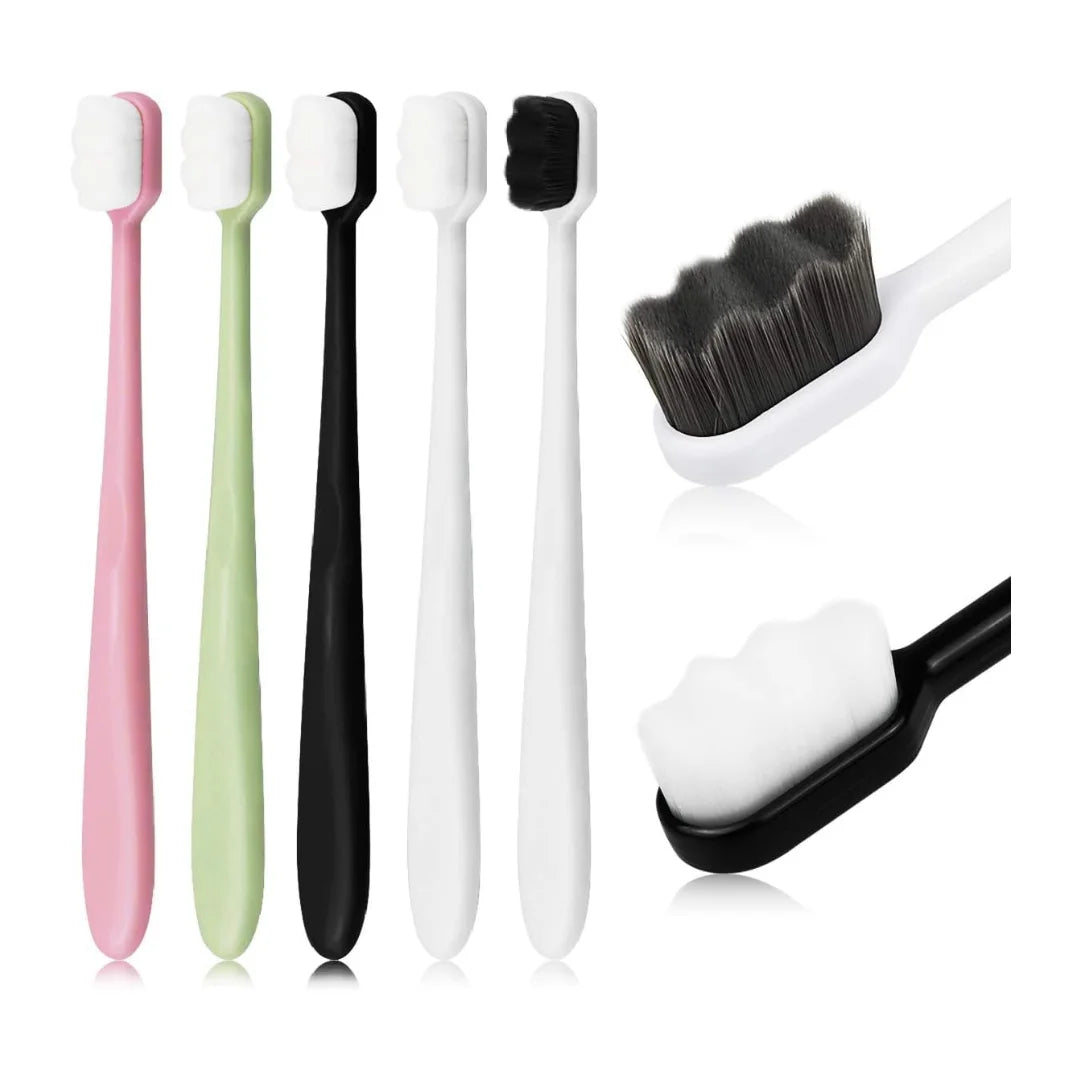 Ultra Soft Foam Toothbrush – Nano Bristle Brush for Sensitive Teeth & Gums