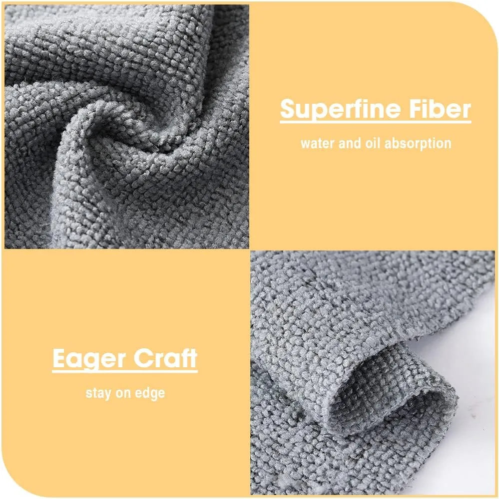 Multi-Purpose Cleaning Microfibre Cloths – Extractable, Disposable, Strong Water Absorption | Oil & Water Absorbent Non-Woven Wipes