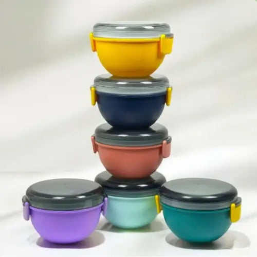 Leak Proof Lunch Box – Round & Square Airtight Food Storage Bento Containers