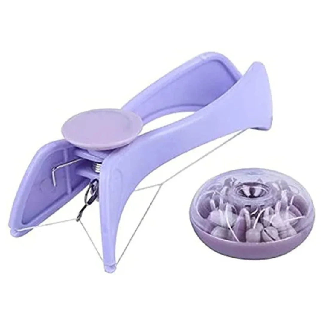 Facial Threading Hair Remover – Portable Spring Epilator for Upper Lip & Eyebrows