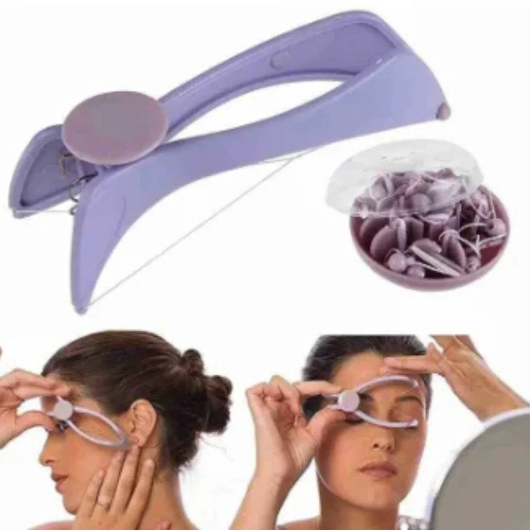 Facial Threading Hair Remover – Portable Spring Epilator for Upper Lip & Eyebrows