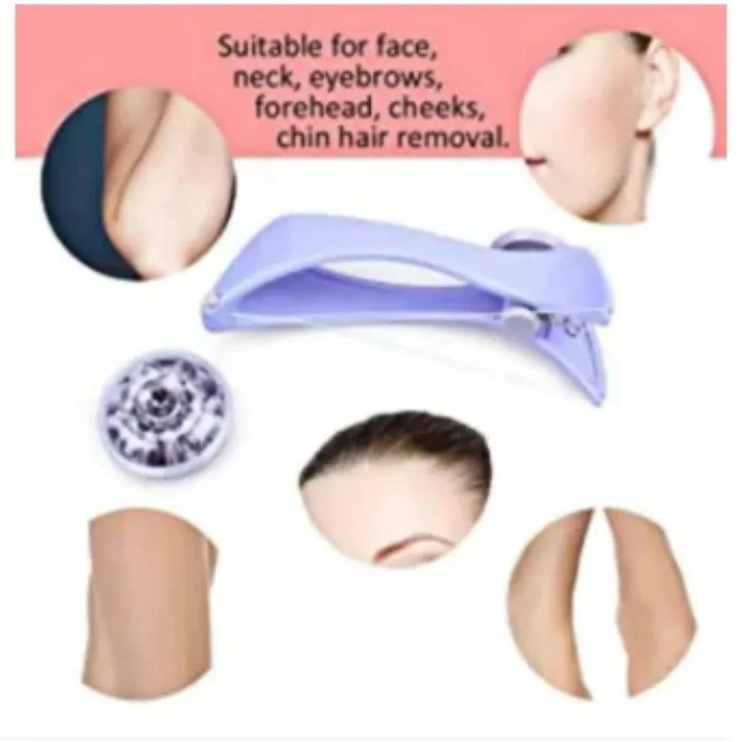 Facial Threading Hair Remover – Portable Spring Epilator for Upper Lip & Eyebrows
