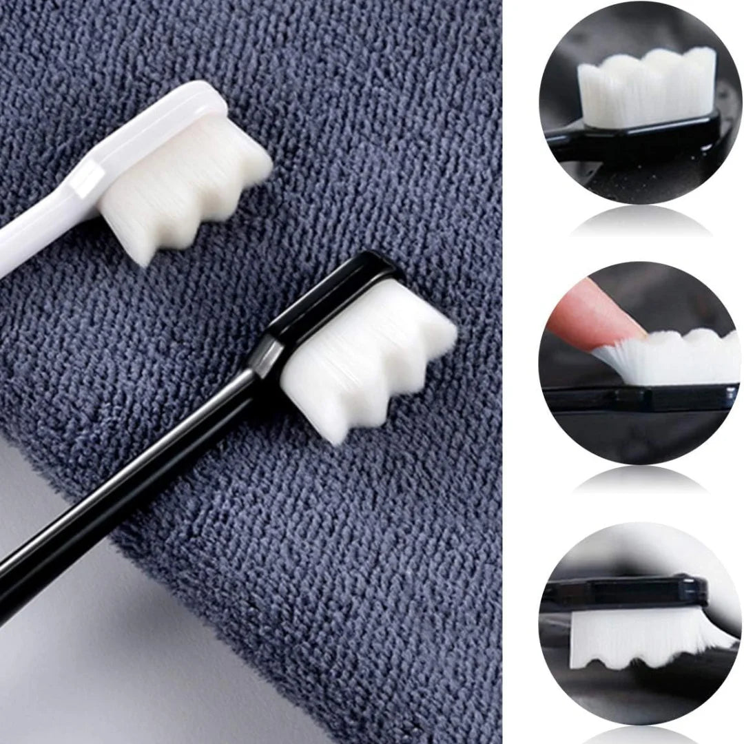 Ultra Soft Foam Toothbrush – Nano Bristle Brush for Sensitive Teeth & Gums