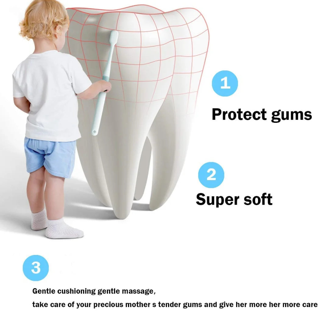Ultra Soft Foam Toothbrush – Nano Bristle Brush for Sensitive Teeth & Gums
