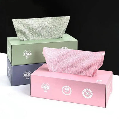 Multi-Purpose Cleaning Microfibre Cloths – Extractable, Disposable, Strong Water Absorption | Oil & Water Absorbent Non-Woven Wipes