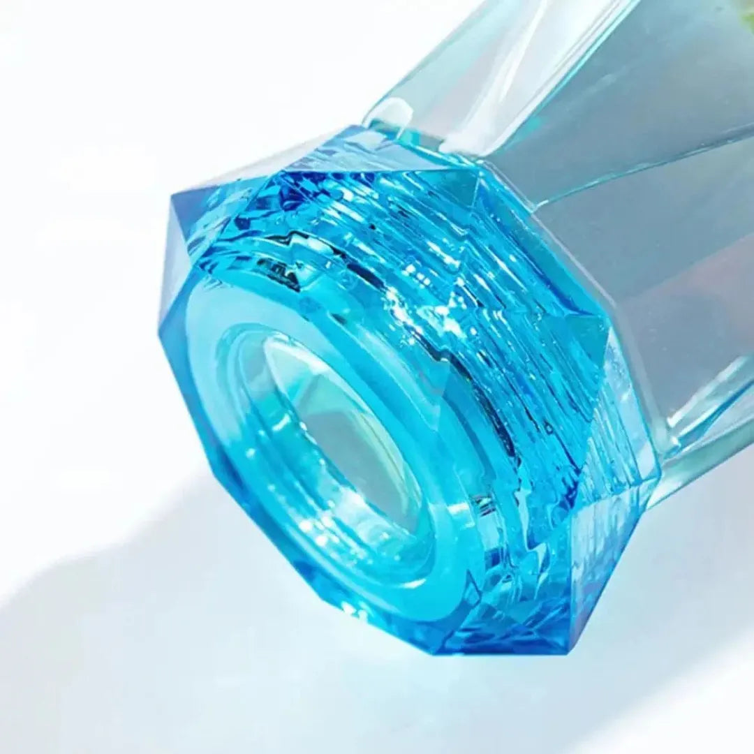 Diamond-Top Crystal Water Bottle – Leakproof, Reusable & Lightweight – Perfect for School, Sports & Outdoor Use