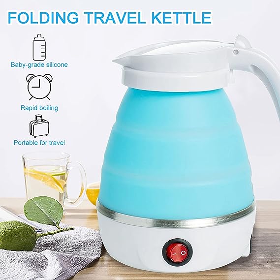 Foldable & Portable Electric Kettle  (600 ml)