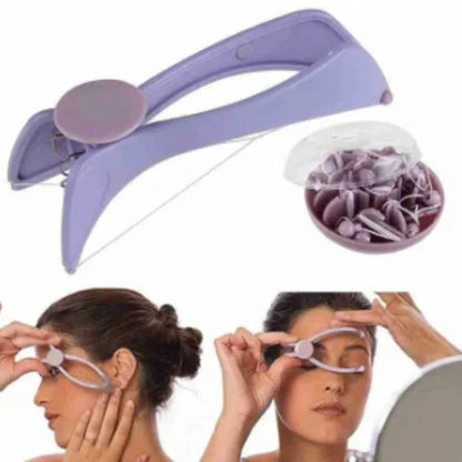 Facial Threading Hair Remover – Portable Spring Epilator for Upper Lip & Eyebrows