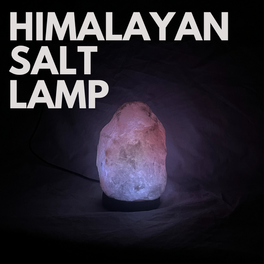 Himalayan Salt Lamp with Wooden Base – Natural Air Purifier & Relaxing Glow