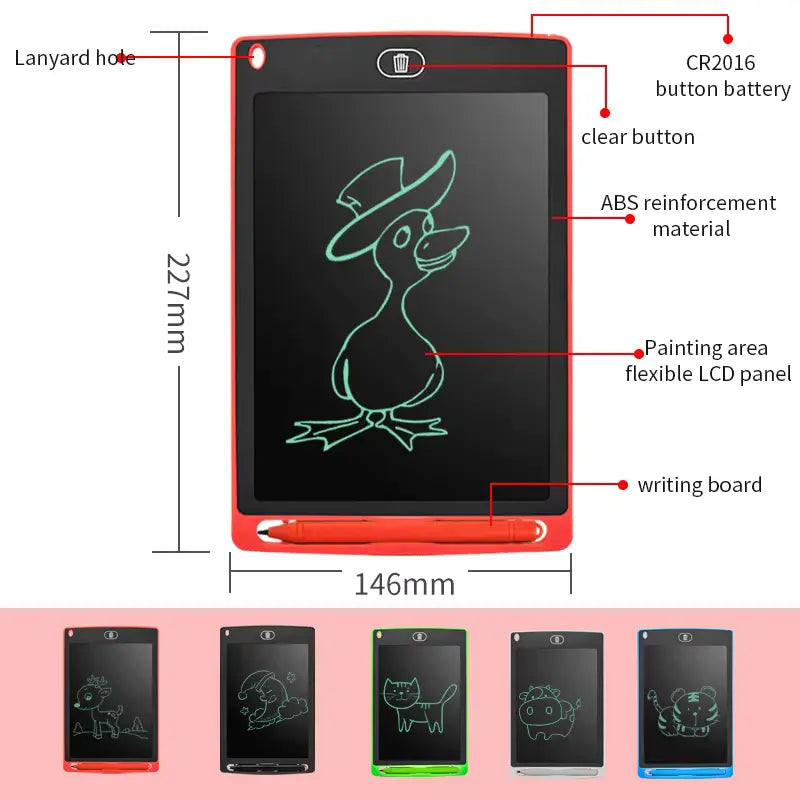 LCD Writing and Drawing Tablet for Kids & Adults