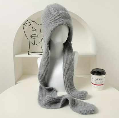 Women’s Woolen Beanie Scarf Cap