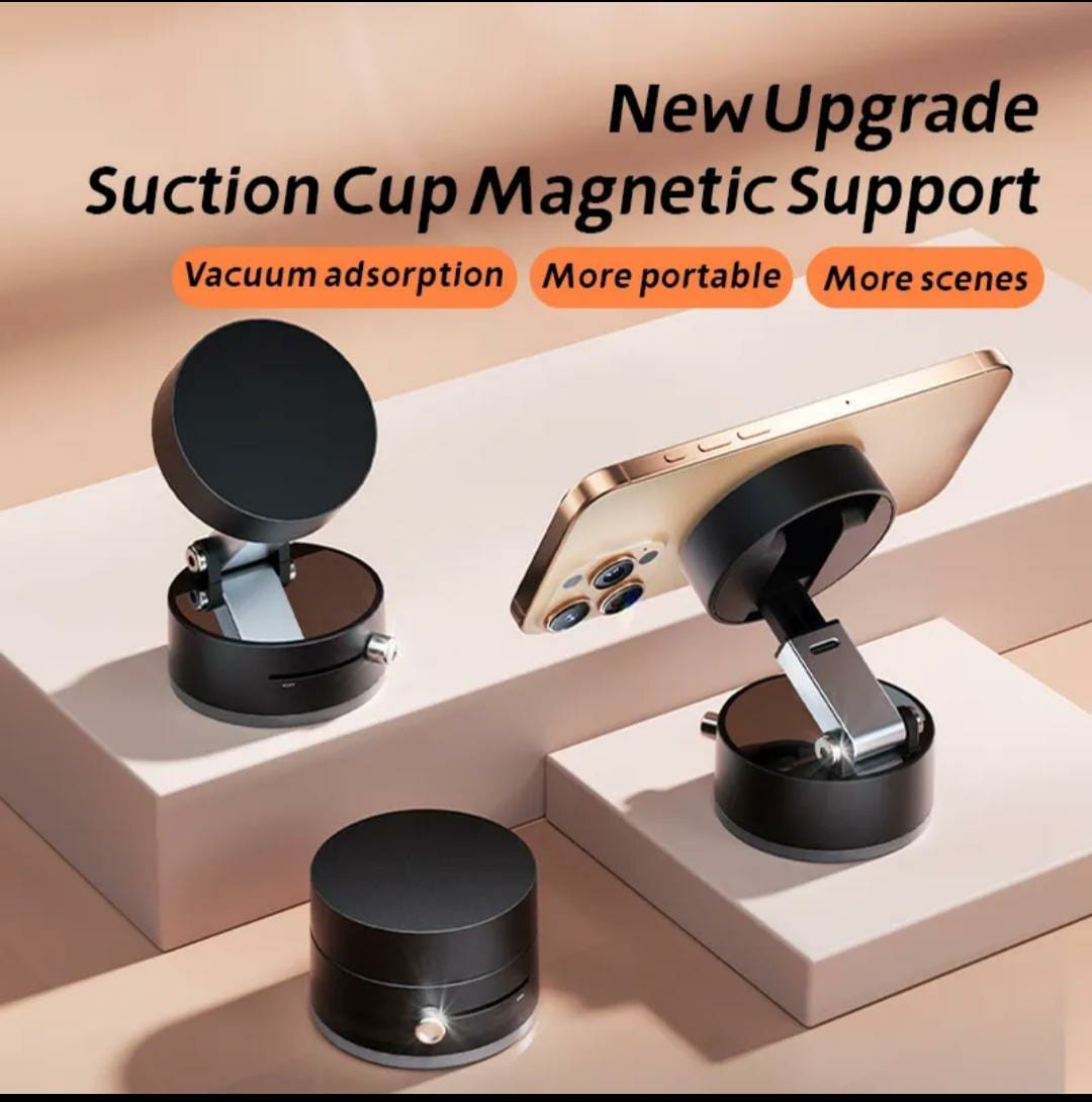 360° Magnetic Suction Phone Holder – Car & Desk Mount