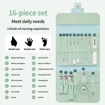 Set Of 16 Stainless Steel Nails Kit