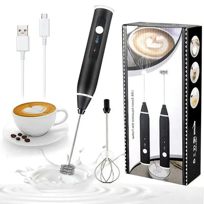 Handheld USB Rechargeable Foam Maker Electric Frother