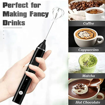 Handheld USB Rechargeable Foam Maker Electric Frother