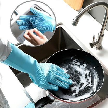 Grip & Scrub Silicone Gloves