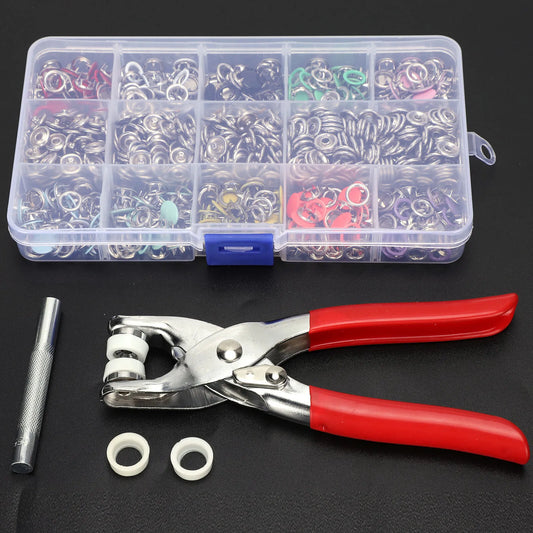 Metal Snap Button Pliers Hand Press Tool (25-Pcs Button Include)