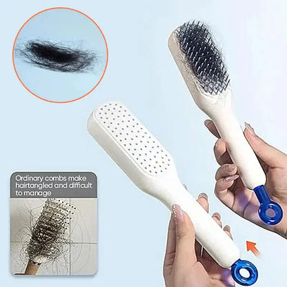 Self Cleaning Hair Brush and Massage Comb