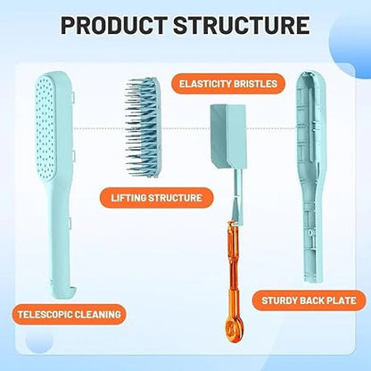 Self Cleaning Hair Brush and Massage Comb