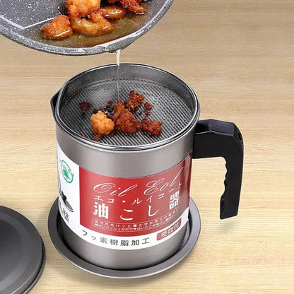 Cooking Oil Strainer Pot