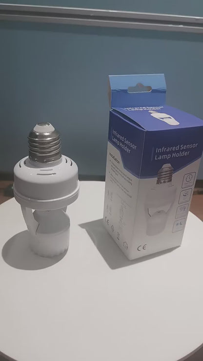 Infrared Motion Sensor Lamp Base Bulb Holder