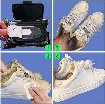 Shoe Shine and Cleaning Wet Wipes