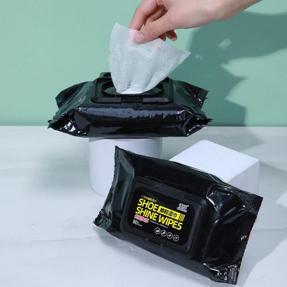 Shoe Shine and Cleaning Wet Wipes